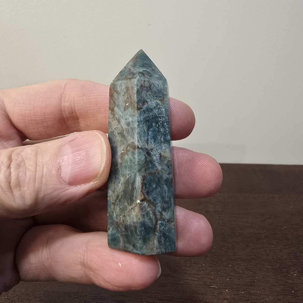 Blue Apatite Crystal Tower #K